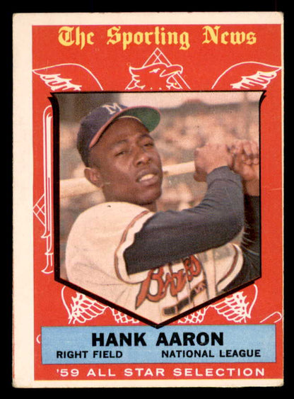 1959 Topps Baseball #561 Hank Aaron A.S. Braves VG-EX 565745