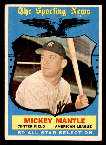 1959 Topps Baseball #564 Mickey Mantle A.S. Yankees VG-EX 565747