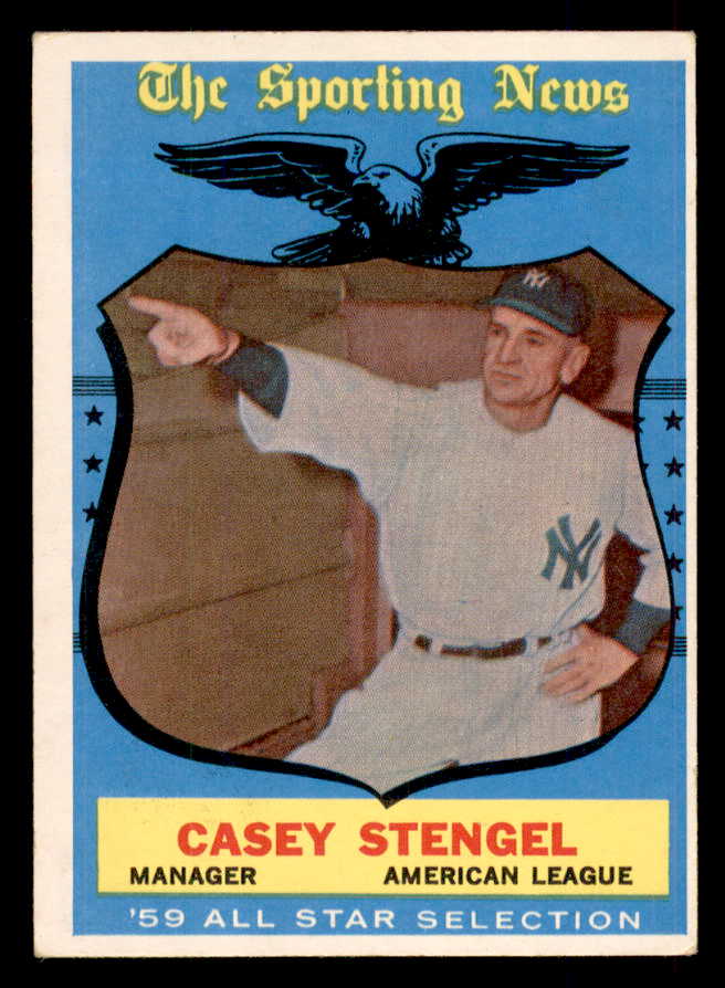 1959 Topps Baseball #552 Casey Stengel A.S. Yankees EX-MT 565749