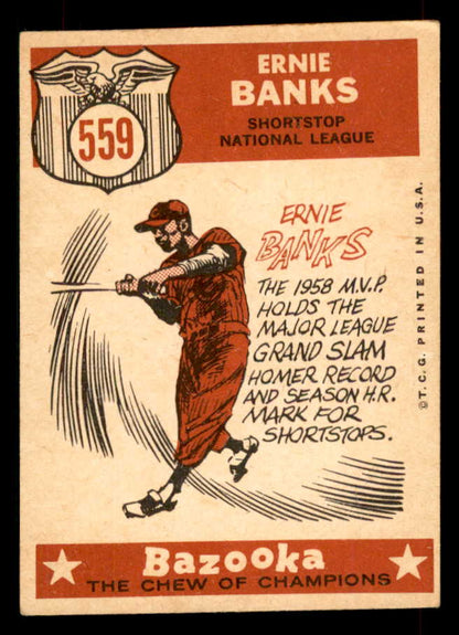 1959 Topps Baseball #559 Ernie Banks A.S. Cubs VG-EX 565753