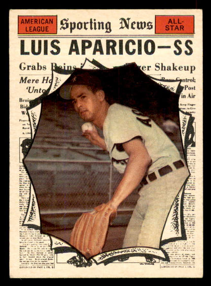 1961 Topps Baseball #574 Luis Aparicio A.S. White Sox EX-MT 565758