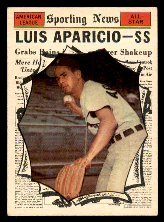 1961 Topps Baseball #574 Luis Aparicio A.S. White Sox EX-MT 565758