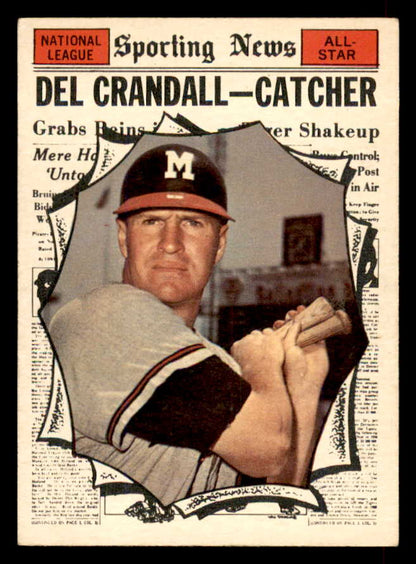 1961 Topps Baseball #583 Del Crandall A.S. Braves EX+/EX-MT 565760