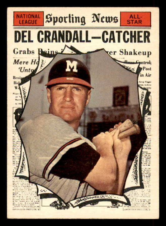 1961 Topps Baseball #583 Del Crandall A.S. Braves EX+/EX-MT 565760