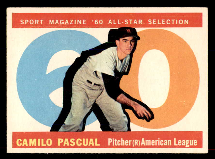 1960 Topps Baseball #569 Camilo Pascual A.S. Senators EX-MT 565762