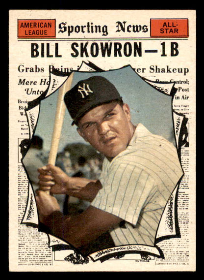 1961 Topps Baseball #568 Bill Skowron A.S. Yankees EX-MT 565763