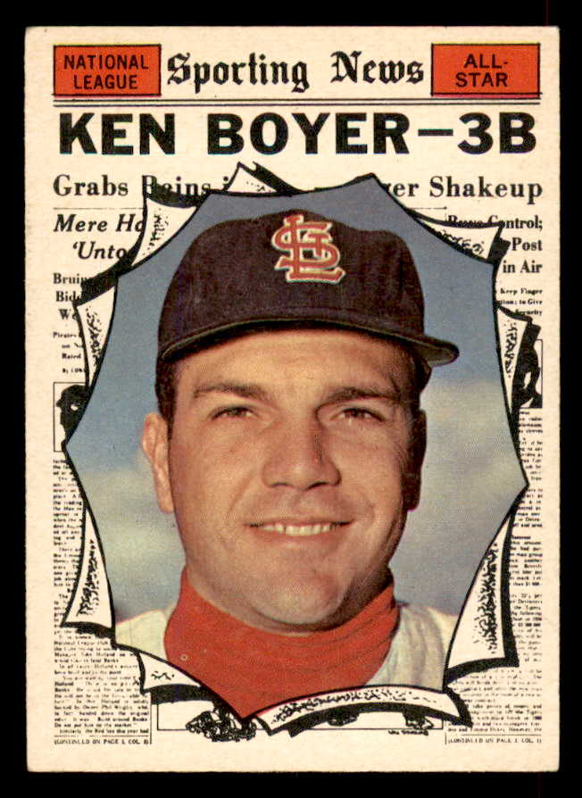 1961 Topps Baseball #573 Ken Boyer A.S. Cardinals EX-MT 565765