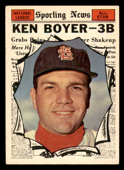 1961 Topps Baseball #573 Ken Boyer A.S. Cardinals EX-MT 565765