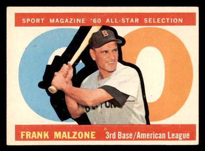 1960 Topps Baseball #557 Frank Malzone A.S. Red Sox EX+/EX-MT 565767