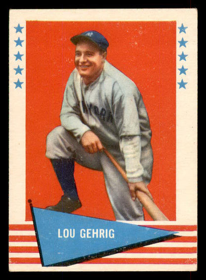 1961 Fleer Baseball # 31 Lou Gehrig Yankees EX-MT 565774