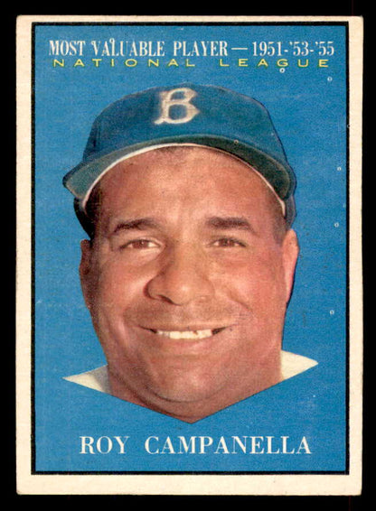 1961 Topps Baseball #480 Roy Campanella MVP Dodgers EX-MT 565775