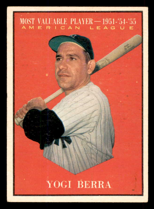 1961 Topps Baseball #472 Yogi Berra MVP Yankees EX-MT 565776