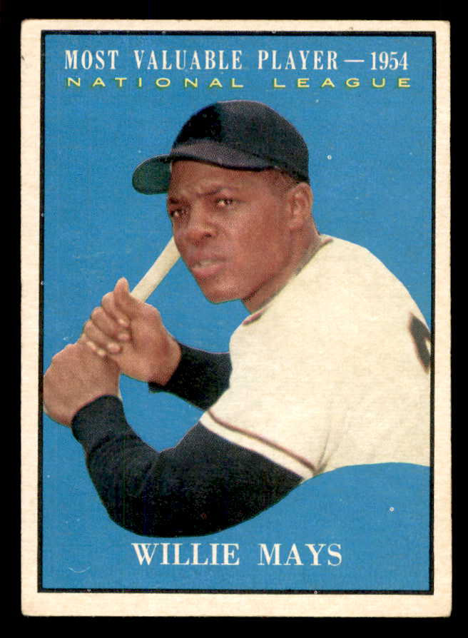 1961 Topps Baseball #482 Willie Mays MVP Giants VG-EX 565780