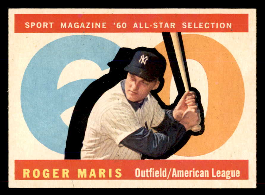 1960 Topps Baseball #565 Roger Maris A.S. Yankees NR-MT 565787