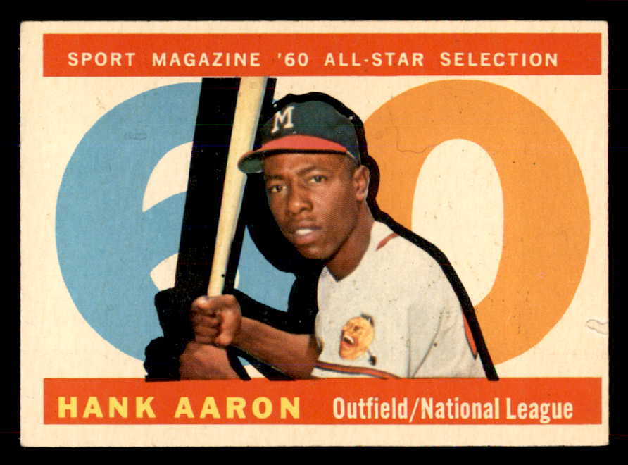 1960 Topps Baseball #566 Hank Aaron A.S. Braves NR-MT 565788