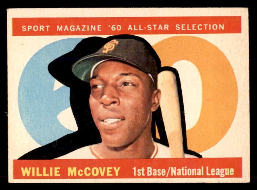 1960 Topps Baseball #554 Willie McCovey A.S. Giants EX 565789