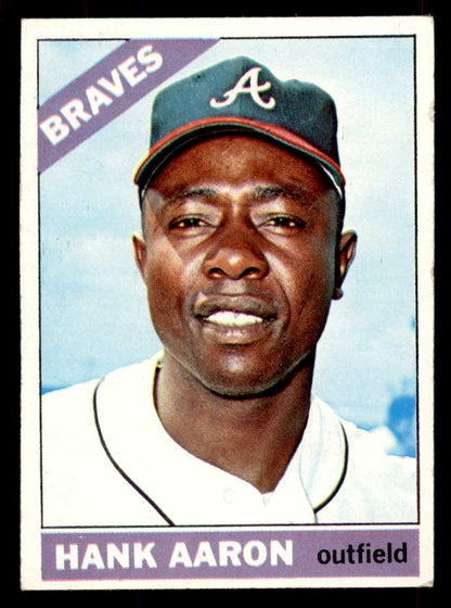 1966 Topps Baseball #500 Hank Aaron Braves VG-EX 565793