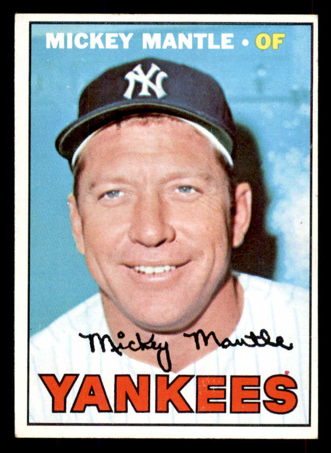 1967 Topps Baseball #150 Mickey Mantle Yankees VG trimmed 565794