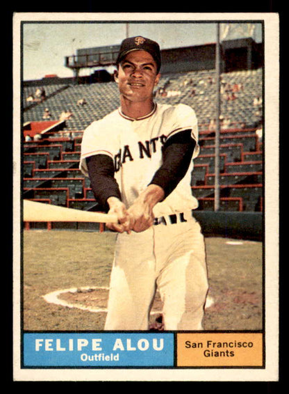 1961 Topps Baseball #565 Felipe Alou Giants EX 565798