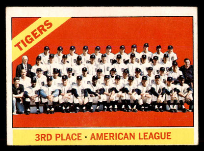 1966 Topps Baseball #583 Detroit Tigers Team VG-EX 565799