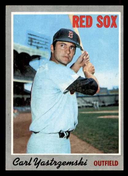 1970 Topps Baseball # 10 Carl Yastrzemski Red Sox EX-MT 565806