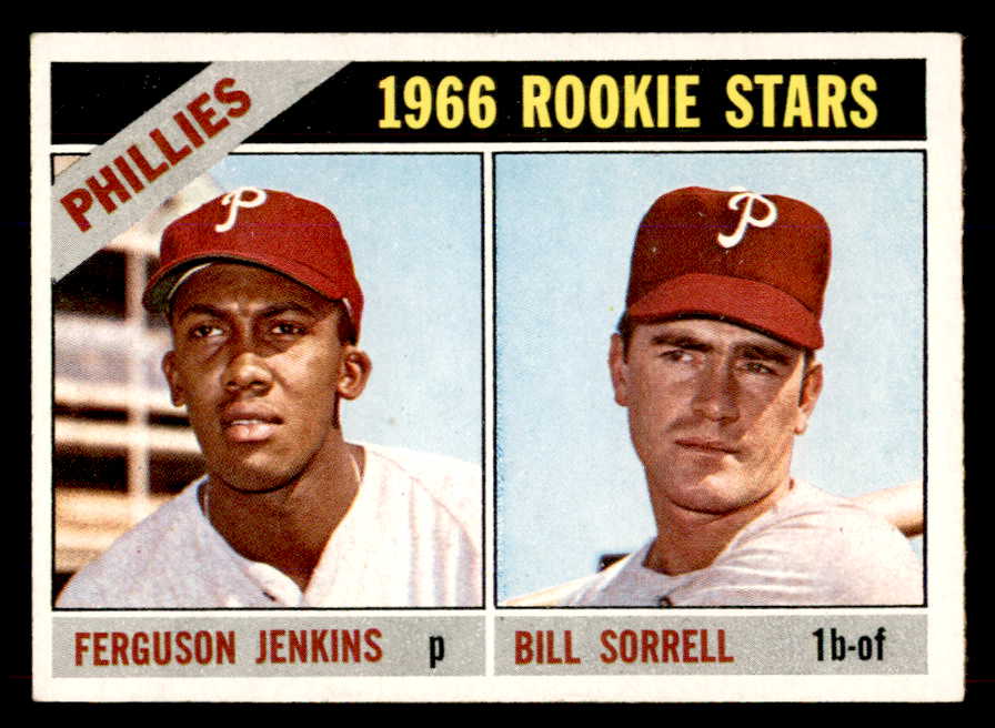 1966 Topps Baseball #254 Fergie Jenkins Phillies EX-MT 565811