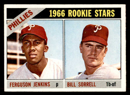 1966 Topps Baseball #254 Fergie Jenkins Phillies EX-MT 565811