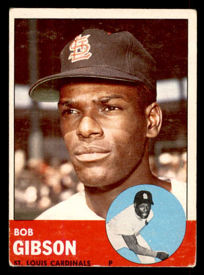 1963 Topps Baseball #415 Bob Gibson Cardinals VG 565833