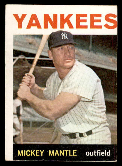 1964 Topps Baseball #050 Mickey Mantle Yankees GD-VG 565835