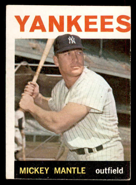 1964 Topps Baseball # 50 Mickey Mantle Yankees GD-VG 565835