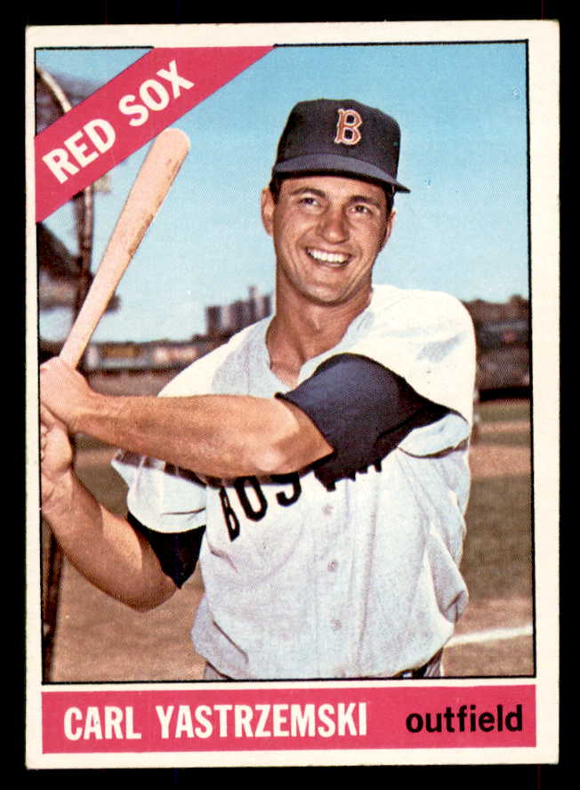 1966 Topps Baseball # 70 Carl Yastrzemski Red Sox EX+/EX-MT 565845