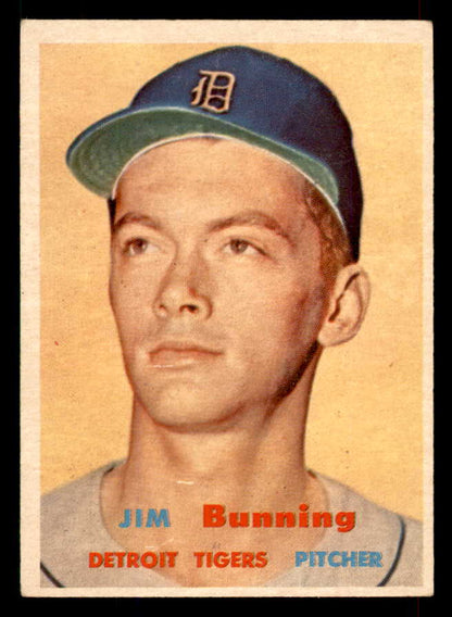 1957 Topps Baseball #338 Jim Bunning Tigers EX+/EX-MT 565847