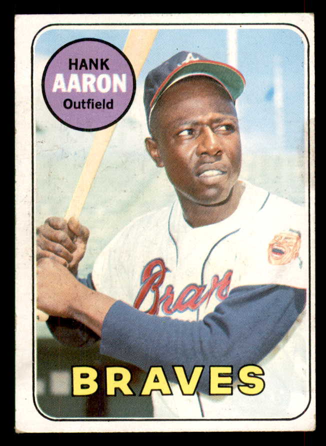 1969 Topps Baseball #100 Hank Aaron Braves GD-VG 565850