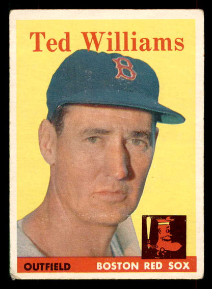 1958 Topps Baseball #  1 Ted Williams Red Sox VG 565852