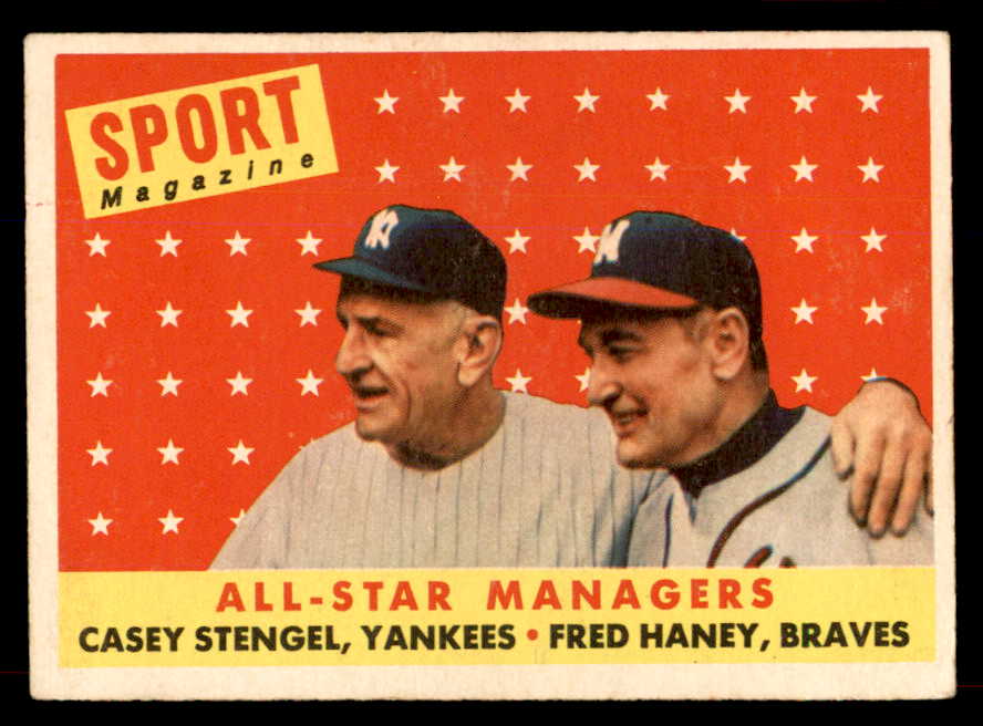 1958 Topps Baseball #475 Casey Stengel A.S. Yankees VG 565856