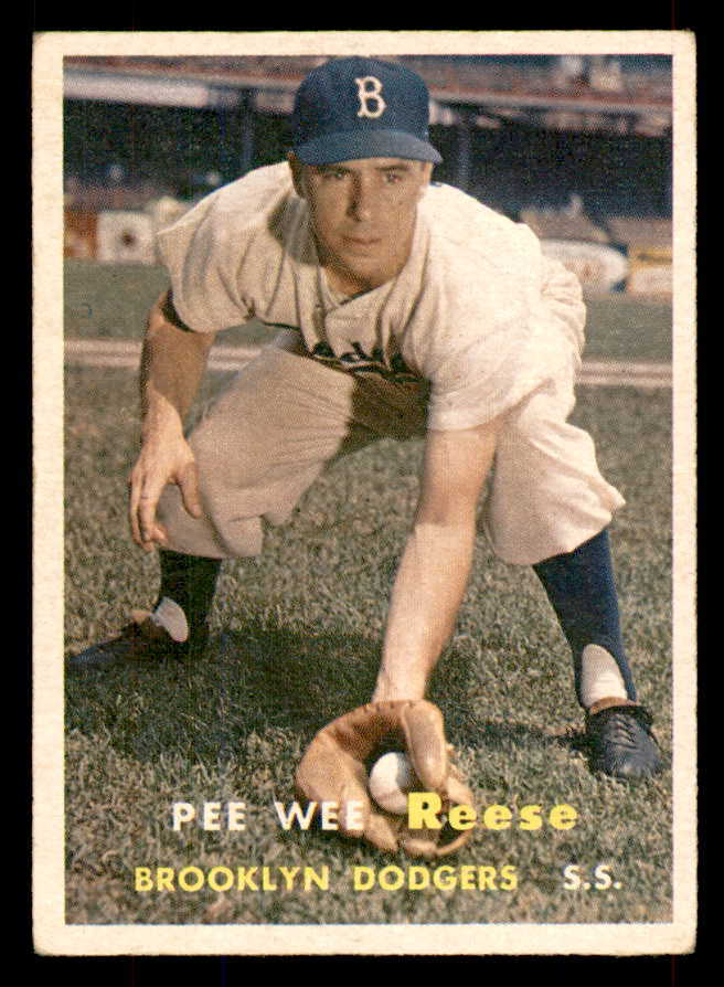 1957 Topps Baseball # 30 Pee Wee Reese Dodgers GD-VG 565858