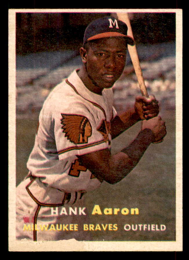 1957 Topps Baseball # 20 Hank Aaron Braves GD-VG 565859