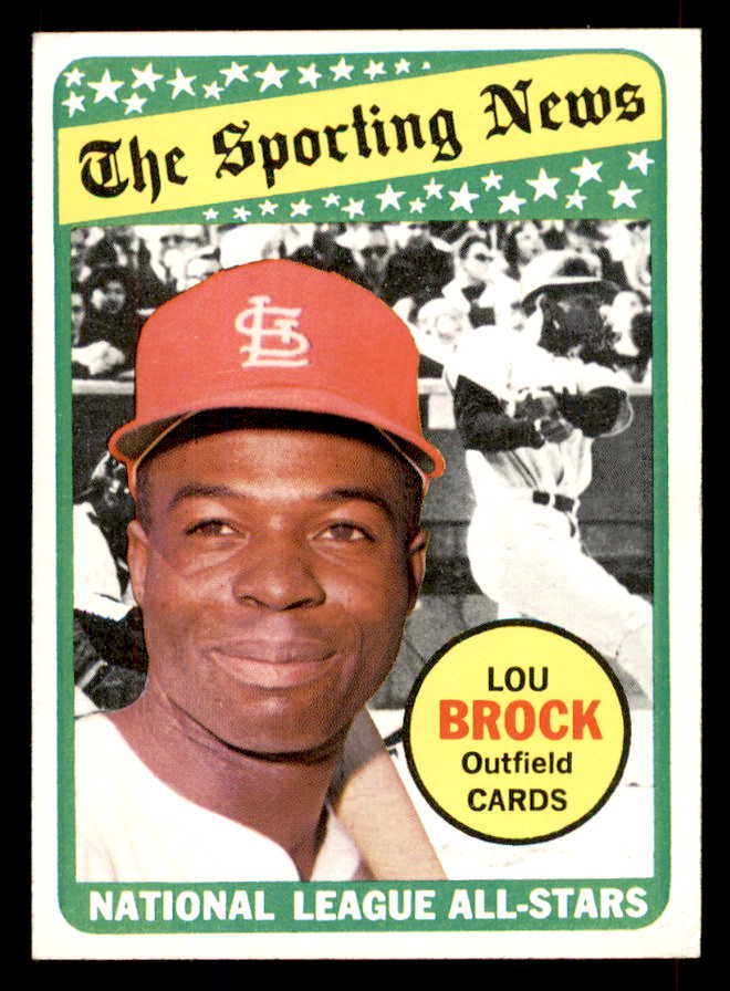 1969 Topps Baseball #428 Lou Brock A.S. Cardinals VG 565862