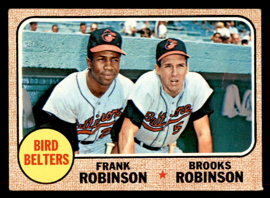 1968 Topps Baseball #530 Brooks Robinson Frank Robinson EX 565877
