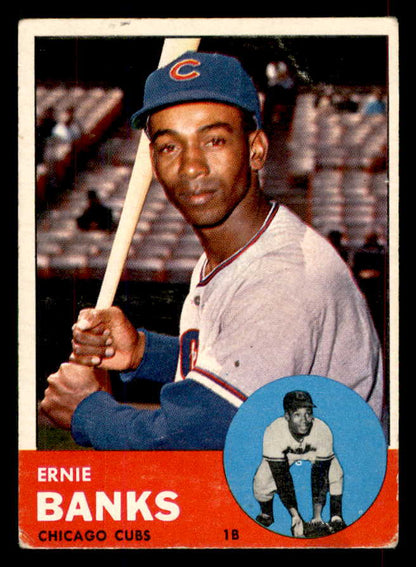 1963 Topps Baseball #380 Ernie Banks Cubs GD-VG 565883