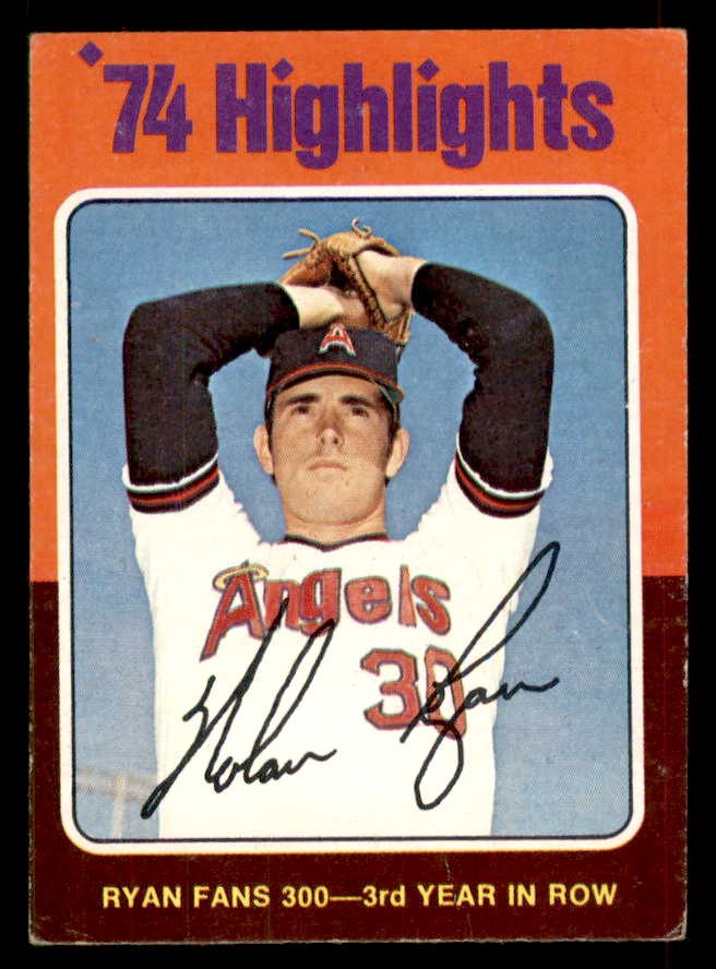 1975 Topps Baseball #  5 Nolan Ryan HL Angels VG 565894