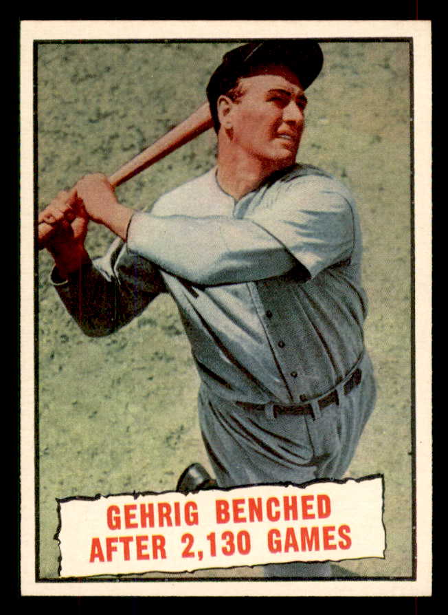 1961 Topps Baseball #405 Lou Gehrig Yankees NR-MT 565896