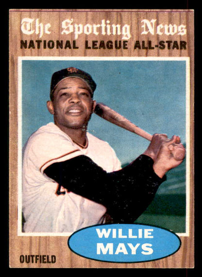 1962 Topps Baseball #395 Willie Mays A.S. Giants EX-MT 565898
