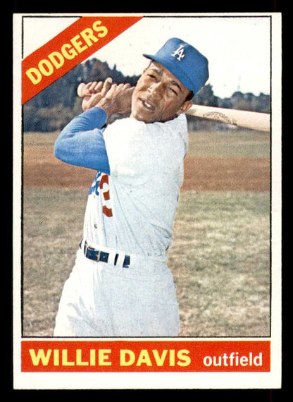 1966 Topps Baseball #535 Willie Davis Dodgers EX-MT 565904