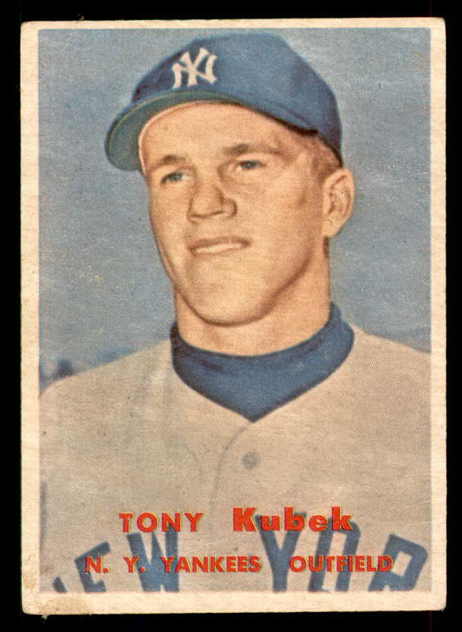 1957 Topps Baseball #312 Tony Kubek Yankees Fair 565907