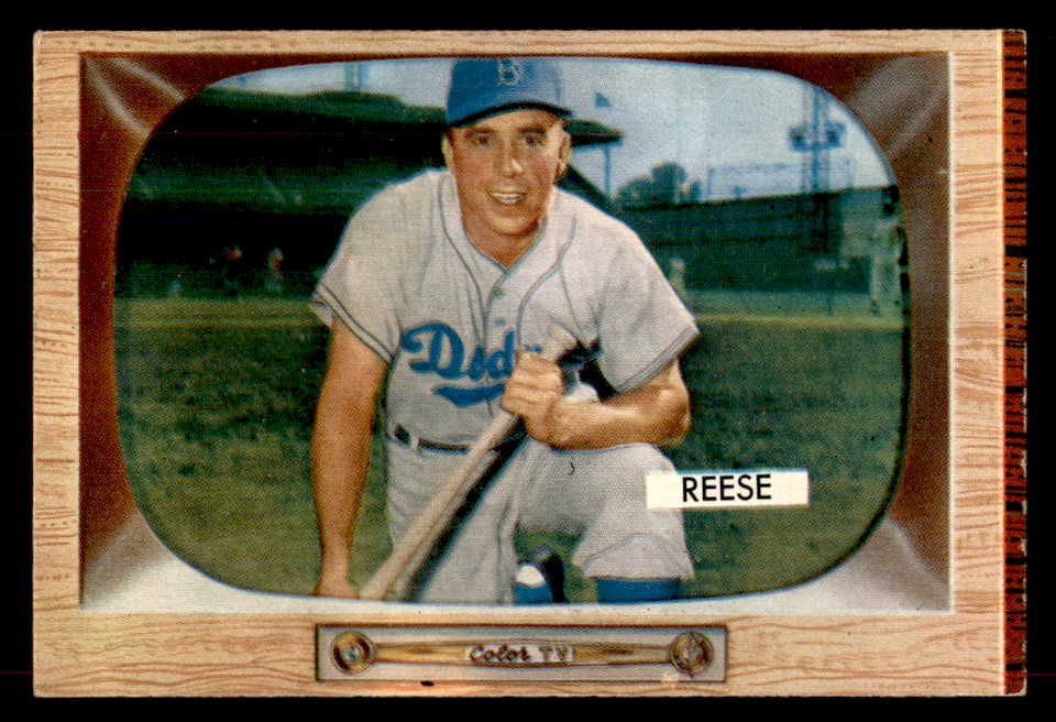 1955 Bowman Baseball # 37 Pee Wee Reese Dodgers EX-MT 565916