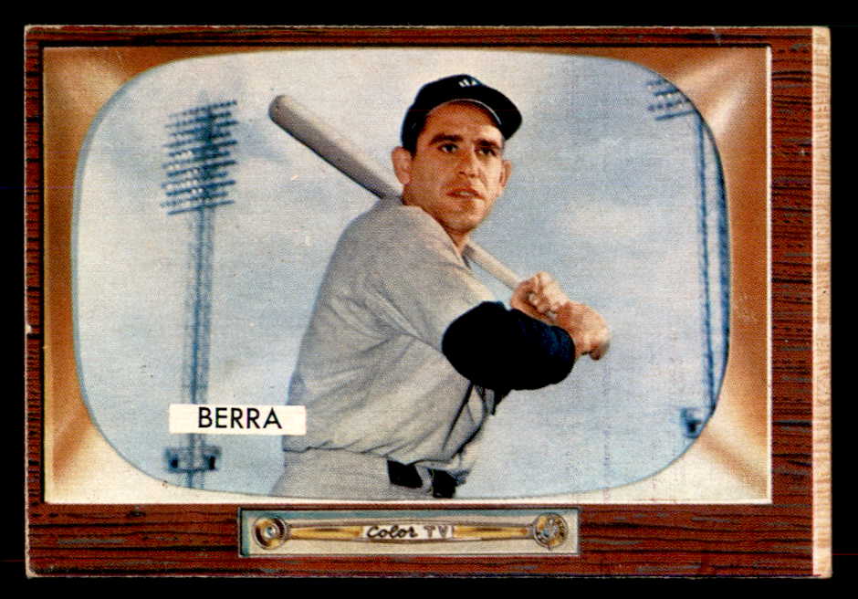 1955 Bowman Baseball #168 Yogi Berra Yankees EX 565918