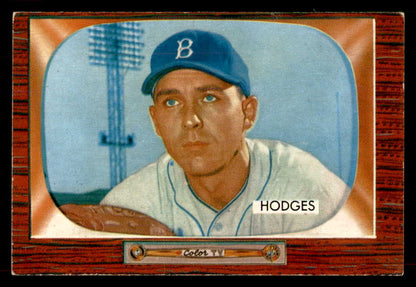 1955 Bowman Baseball #158 Gil Hodges Dodgers EX 565919