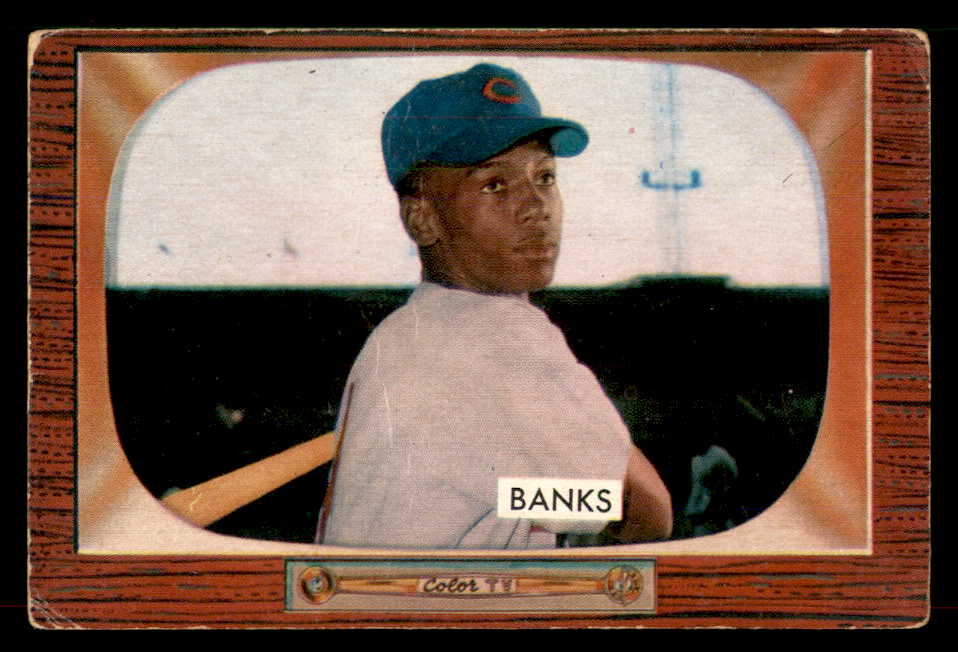 1955 Bowman Baseball #242 Ernie Banks Cubs VG 565922