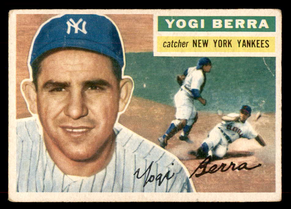 1956 Topps Baseball #110 Yogi Berra Yankees VG Gray 565930